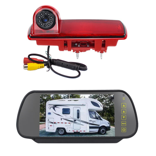 PZ463 Wasserdichte 170-Grad-Kamera + 7-Zoll-Rückspiegelmonitor für Renault / Opel, PZ463 + 7-Zoll-Rückspiegelmonitor