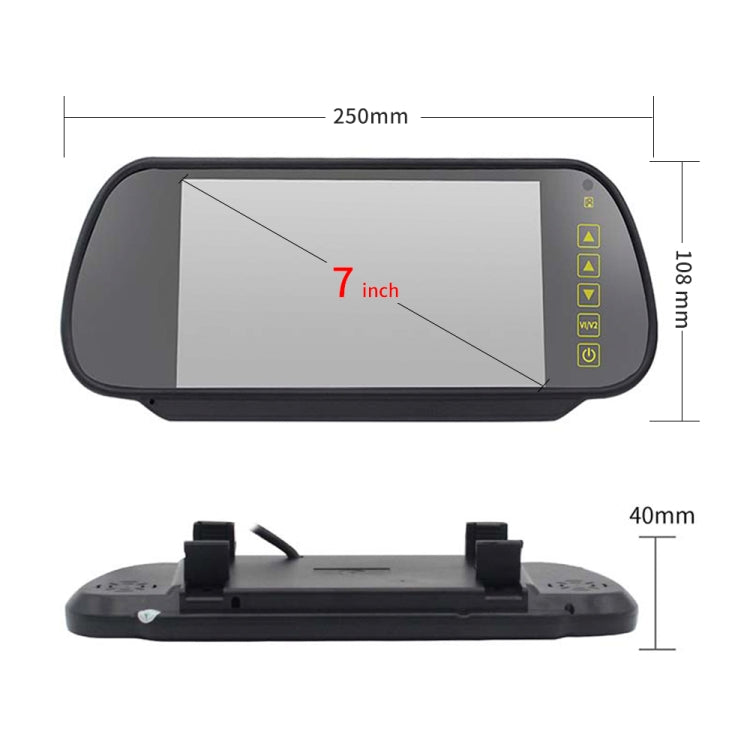 PZ463 Car Waterproof 170 Degree View Camera + 7 inch Rearview Monitor for Renault / Opel, PZ463 + 7 inch Rearview Monitor