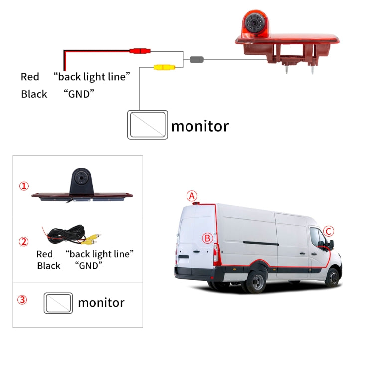 PZ463 Car Waterproof 170 Degree View Camera + 7 inch Rearview Monitor for Renault / Opel, PZ463 + 7 inch Rearview Monitor