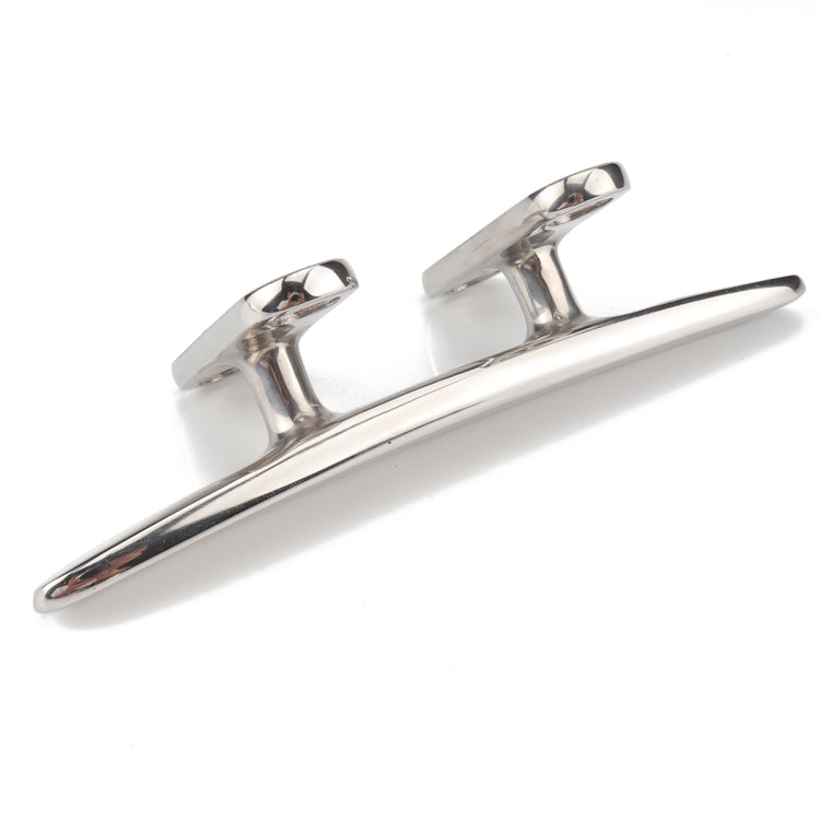 Marine Stainless Steel Flat Top 4 inch Base Boat Cleats Dock with Screws, A2347