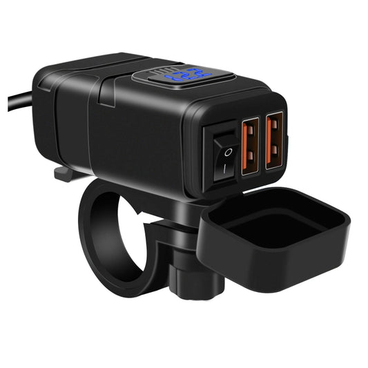 Chargeur USB double port super rapide universel pour voiture avec voltmètre numérique à LED