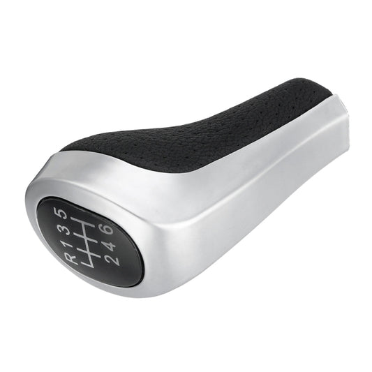 Car 6-speed Matte Silver Gear Shift Lever Knob for BMW, 6-speed Matte Silver