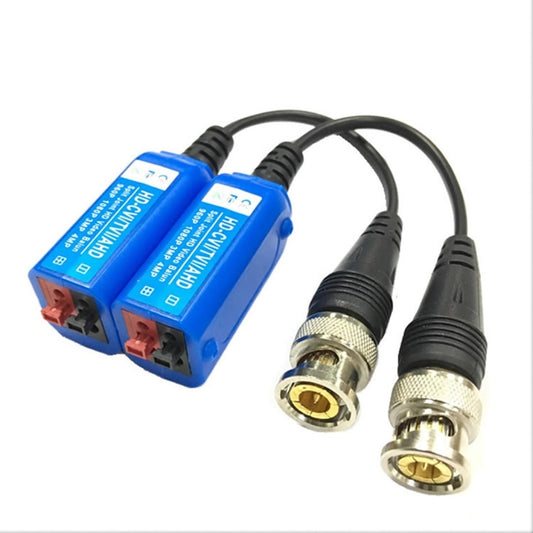 2 pièces Anpwoo 210C Transmetteur-récepteur passif BNC sans vis coaxial HD-CVI/AHD/TVI 1 canal, Balun vidéo