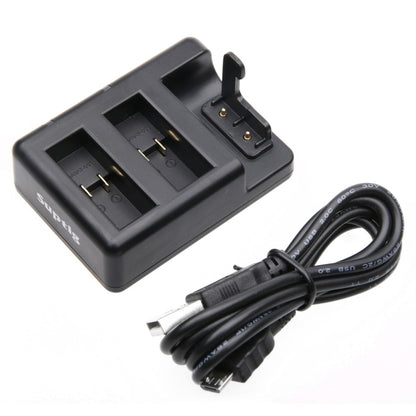 Dual Batteries Charger + Remote Control Charger with USB Cable for GoPro HERO7 Black /6 /5 (AHDBT-501), Batteries not included, Battery+Remote Control Charger
