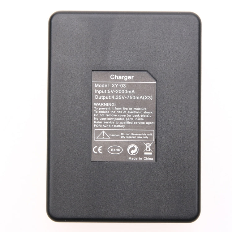 Dual Batteries Charger + Remote Control Charger with USB Cable for GoPro HERO7 Black /6 /5 (AHDBT-501), Batteries not included, Battery+Remote Control Charger