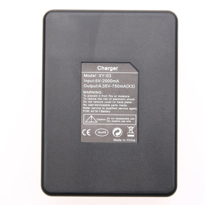 Dual Batteries Charger + Remote Control Charger with USB Cable for GoPro HERO7 Black /6 /5 (AHDBT-501), Batteries not included, Battery+Remote Control Charger