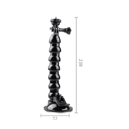 Extended Suction Cup Jaws Flex Clamp Mount with Cold Shoe Phone Clamp, Extended Suction Cup Mount with Cold Shoe Phone Clamp