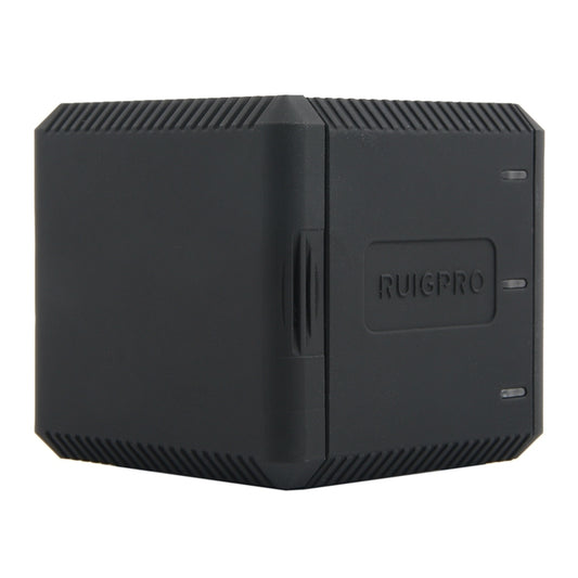 Boîtier de chargeur de batterie triple USB RUIGPRO avec câble USB et voyant LED pour GoPro HERO6 /5