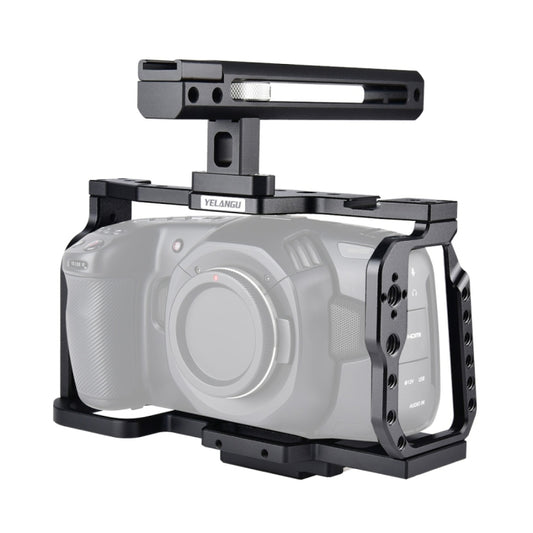 YELANGU C9-A YLG0911A Handle Video Camera Cage Stabilizer for DJI BMPCC 4K, C9-A