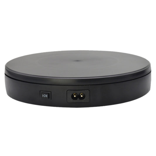 22cm Electric Rotating Turntable Display Stand Live Video Shooting Props Turntable Jewelry Shoes Display Platform, US Plug, 22cm(Black), 22cm(White)