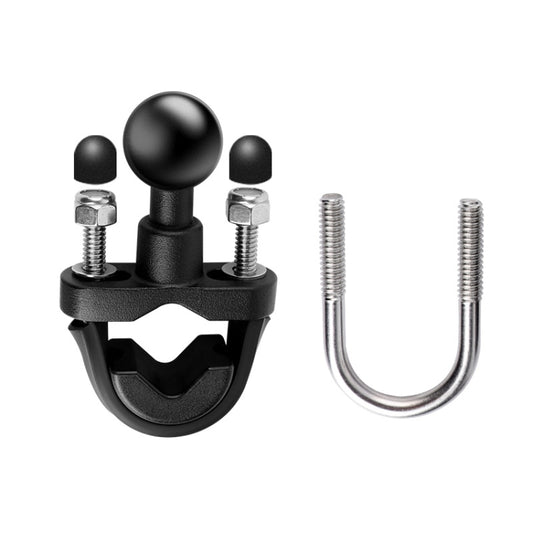 25mm Ball Head Motorcycle Rearview Mirror Fixed Mount Holder with 2 types of U-bolts for GoPro, Insta360, DJI and Other Action Cameras, 25mm Ball Head with 2 types U-bolts