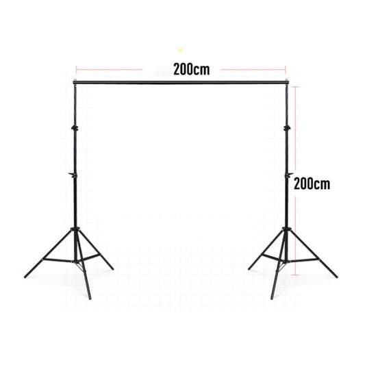 200x200cm Photo Studio Background Support Stand Backdrop Crossbar Bracket Kit, 200x200cm