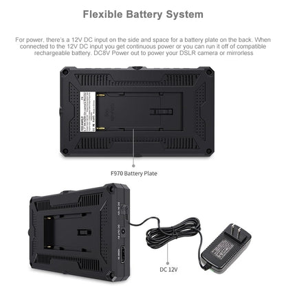 FEELWORLD F6 1920x1080 5.5 inch IPS Screen HDMI 4K Camera Field Monitor, F6