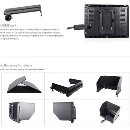 FEELWORLD FW759 1280x800 7 inch IPS Screen Ultra-thin HD Camera Field Monitor, FW759