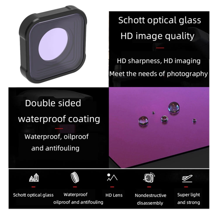 JSR KB Series ND8 Lens Filter for GoPro HERO13 Black /12 Black /11 Black /10 Black /9 Black, ND8