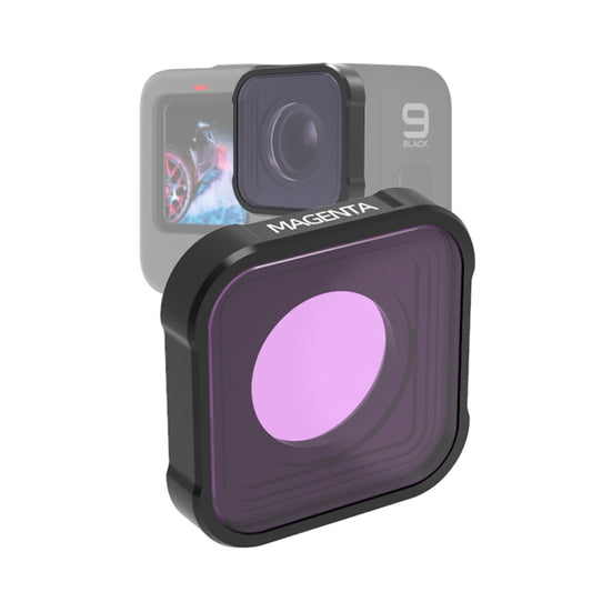 JSR KB Series Diving Color Lens Filter for GoPro HERO13 Black /12 Black /11 Black /10 Black /9 Black, Magenta Filter, Red Filter, Pink Filter