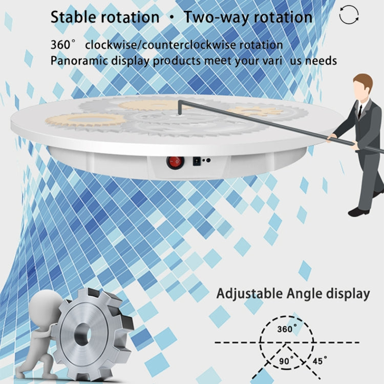 60cm Electric Rotating Display Stand Props Turntable, Load: 100kg, Plug-in Power, US Plug, 60cm, US Plug