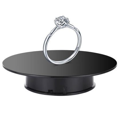 25cm 360 Degree Electric Rotating Mirror Surface Turntable Display Stand Video Shooting Props Turntable for Photography, Load 3kg, Powered by Battery, 25cm Mirror/Powered by Battery(B), 25cm Mirror/Powered by Battery(W), 25cm Mirror/Powered by Battery(WB)