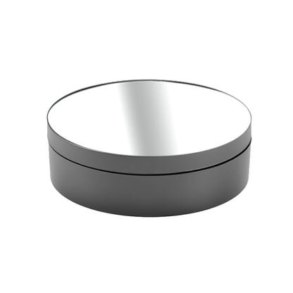 12cm 360 Degree Rotating Turntable Mirror Electric Display Stand Video Shooting Props Turntable, Load: 3kg, 12cm Mirror Black, 12cm Mirror White