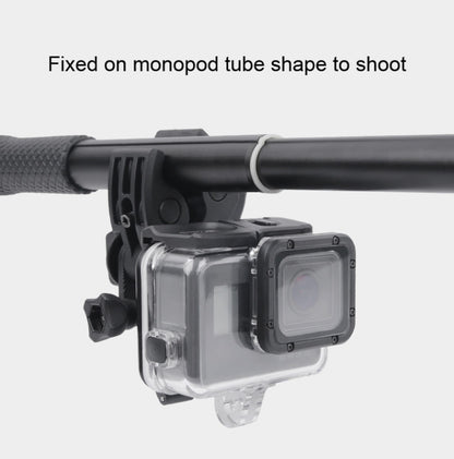 Clamp Mount Connecting Adapter Kit with Waterproof Back Cover for GoPro HERO6 /5, Clamp Mount