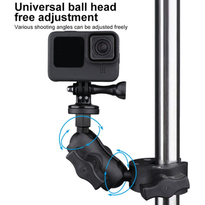 Extended Version 360 Rotation Adjustable Action Camera Bike Motorcycle Handlebar Holder, Extended Version