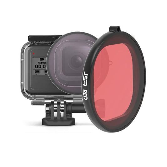 JSR Round Housing Diving Color Lens Filter for GoPro HERO8 Black, Red Lens Filter, Yellow Lens Filter, Pink Lens Filter, Purple Lens Filter