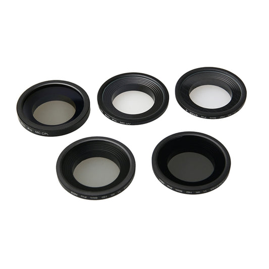 For Xiaomi Xiaoyi Yi II 4K Sport Action Camera Proffesional 34mm Lens Filter(CPL + UV + ND4+ ND2 + Star 6), 5 in 1
