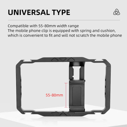 YELANGU LW-B01-1 Vlogging Live Broadcast Smartphone Video Rig Metal Cage, LW-B01-1