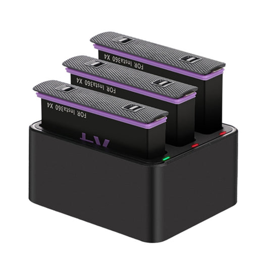 For Insta360 X4 Tri-Slot Batteries Fast Charger, For Insta360 X4