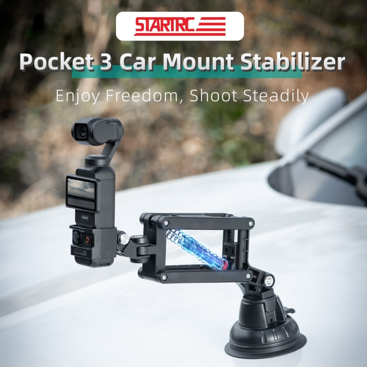 STARTRC Action Camera Suction Cup Car Mount Shock Absorbing Arm