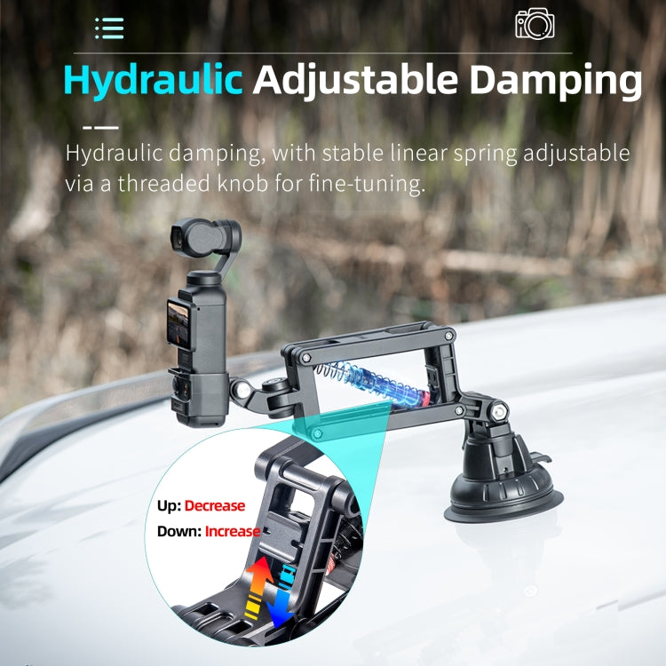 STARTRC Action Camera Suction Cup Car Mount Shock Absorbing Arm
