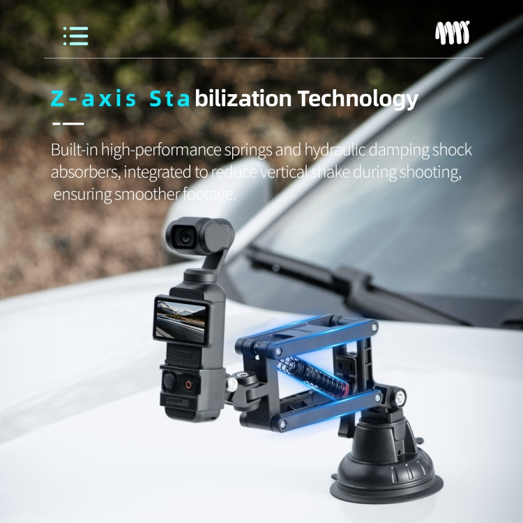 STARTRC Action Camera Suction Cup Car Mount Shock Absorbing Arm
