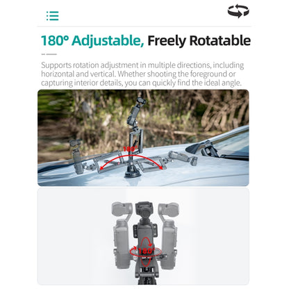 STARTRC Action Camera Suction Cup Car Mount Shock Absorbing Arm