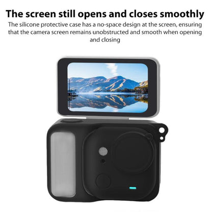 For Insta360 Go Ultra Silicone Protective Cover with Strap