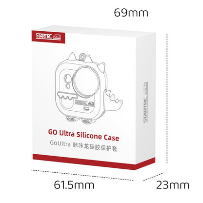 For Insta360 GO Ultra STARTRC Cute Dragon Silicone Protective Cover with Lanyards
