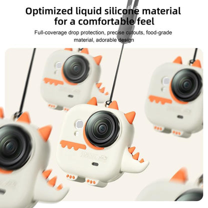 For Insta360 GO Ultra STARTRC Cute Dragon Silicone Protective Cover with Lanyards