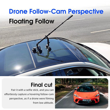 STARTRC Dual-leg Suction Cup and Three-leg Car Suction Cup Mount with Selfie Stick Set