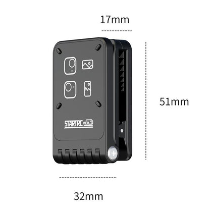 For Insta360 GO Ultra STARTRC Magnetic Clip Mount Multi-Angle Hands-Free POV Clip, Magnetic Clip