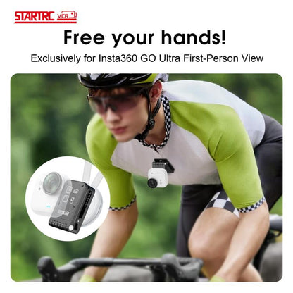 For Insta360 GO Ultra STARTRC Magnetic Clip Mount Multi-Angle Hands-Free POV Clip, Magnetic Clip