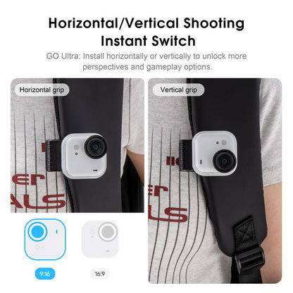 For Insta360 GO Ultra STARTRC Magnetic Clip Mount Multi-Angle Hands-Free POV Clip, Magnetic Clip