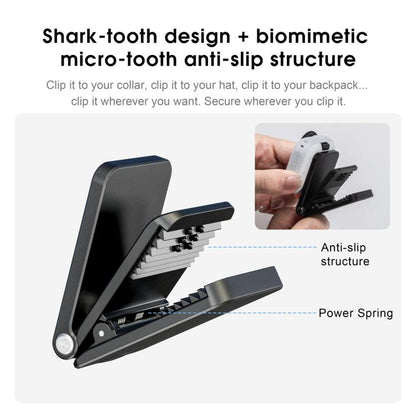 For Insta360 GO Ultra STARTRC Magnetic Clip Mount Multi-Angle Hands-Free POV Clip, Magnetic Clip