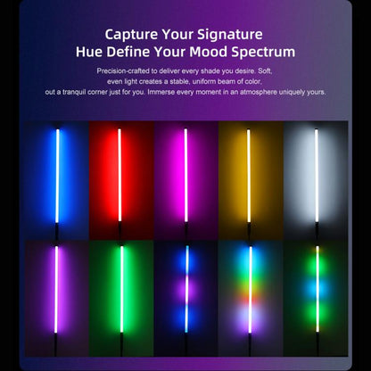 LUXCeO Mood1 Pro 90cm RVB Lumière d'appoint LED portative à rythme coloré pour photos et vidéos, sans trépied, 90cm