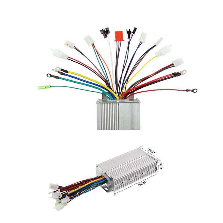 48V 500W 12-tube Brushless Intelligent Dual-mode Two-wheel Three-wheel Electric Vehicle Controller, 500W