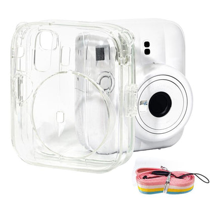 Pour étui de protection transparent en cristal avec bandoulière pour FUJIFILM instax mini 13, pour FUJIFILM instax mini 13