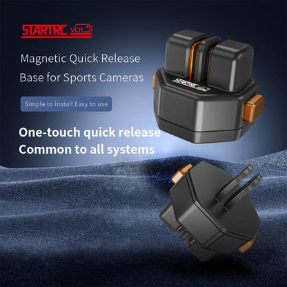 STARTRC VCR Snap-Mag Magnetic Quick Release Base Mount For GoPro, Snap-Mag Magnetic Base