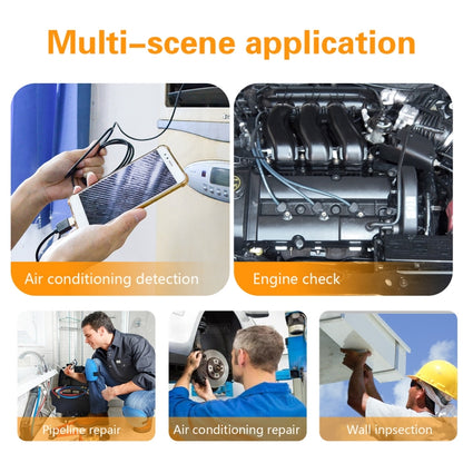 Y101 8mm Spiral Head 3 In 1 Waterproof Digital Endoscope Inspection Camera, Length: 5m Flexible Cable, Length: 5m Flexible Cable