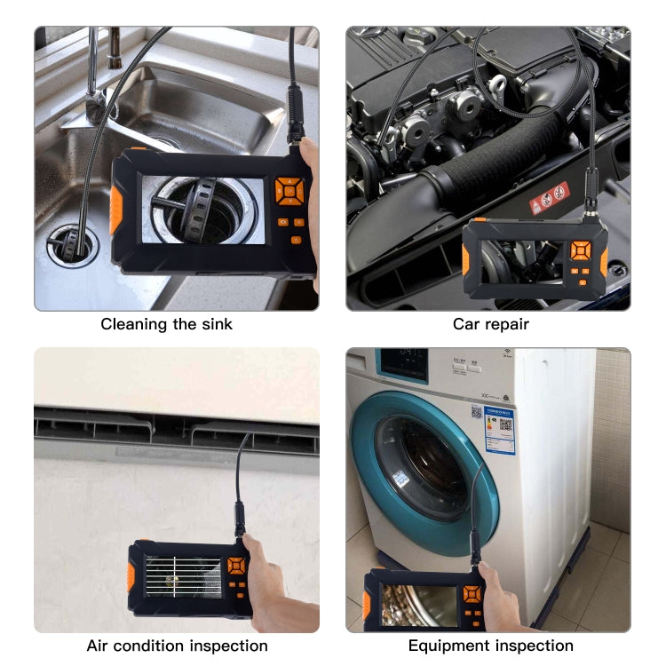 P30 8mm IP67 Waterproof 4.3 inch HD Portable Endoscope Snake Tube Industrial Endoscope, Cable Length: 5m, 5m (Snake Tube)
