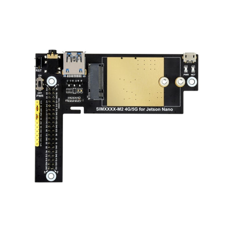Waveshare SIM8202G-M2 5G Snapdragon X55 Multi Mode Multi Band 5G/4G/3G Module Expand Board for Jetson Nano, US Plug, SIM8202G-M2 US Plug