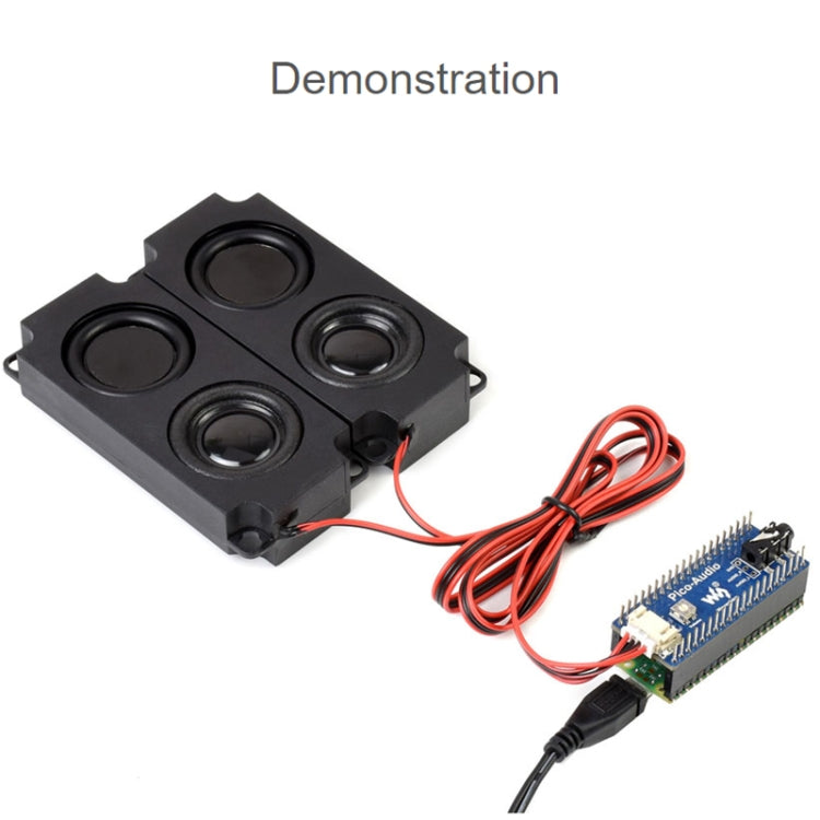 Module d'extension audio Waveshare pour Raspberry Pi Pico, sortie casque/haut-parleur simultanée, 20167