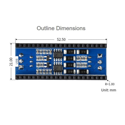 Module RS485 bidirectionnel Waveshare pour Raspberry Pi Pico, Transceiver SP3485, UART vers RS485, 19717